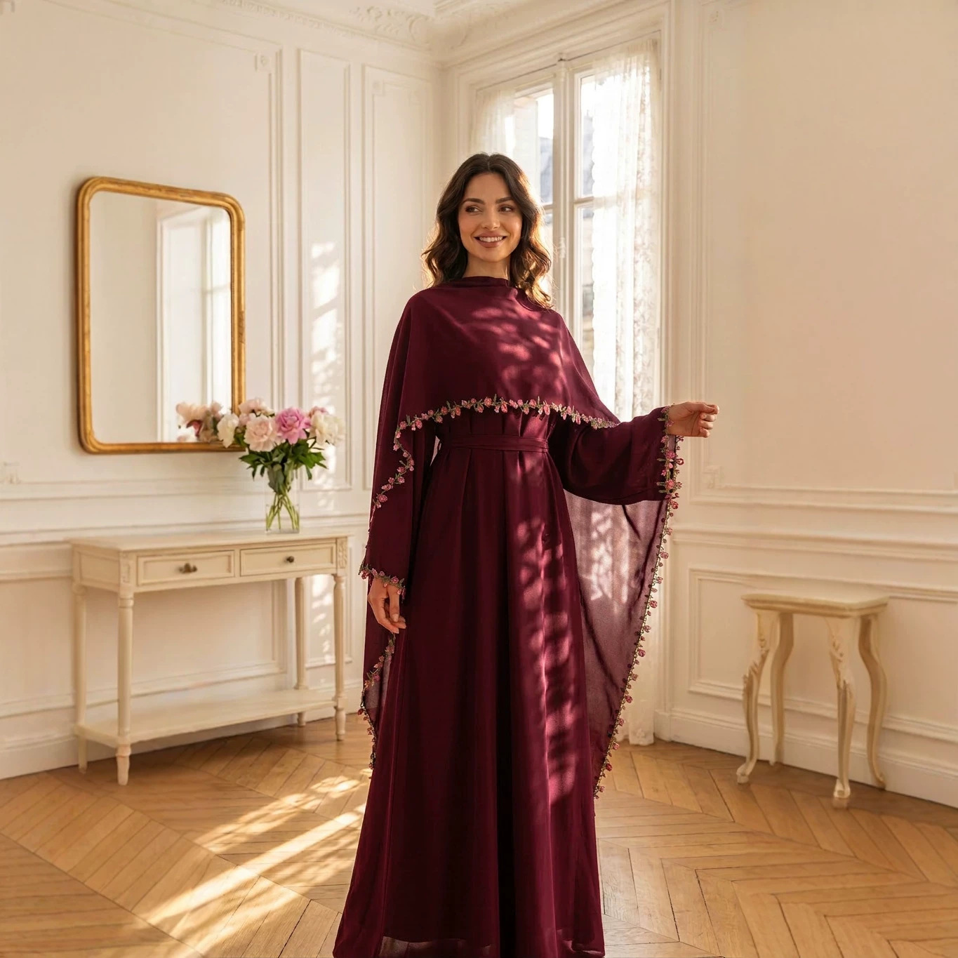 Embroidery Kebaya - Eleganckie haftowane abaje, sukienki hidżab, zestawy