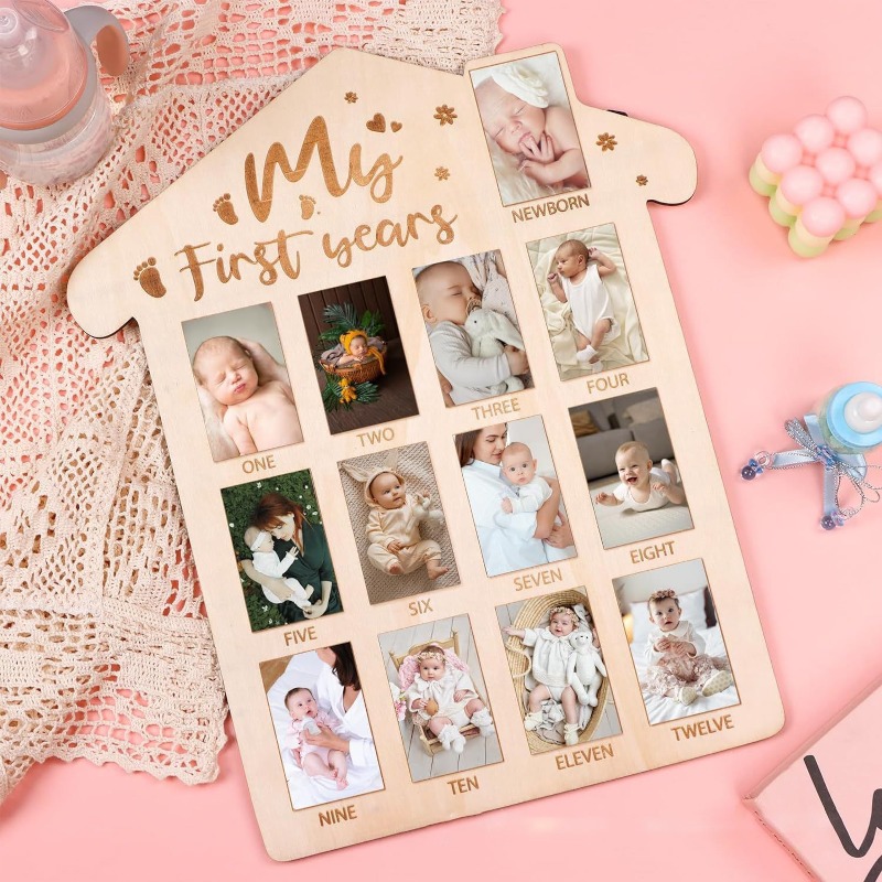 Frame Display Wood - Drewniana ramka na zdjęcia pamiątkowe dla