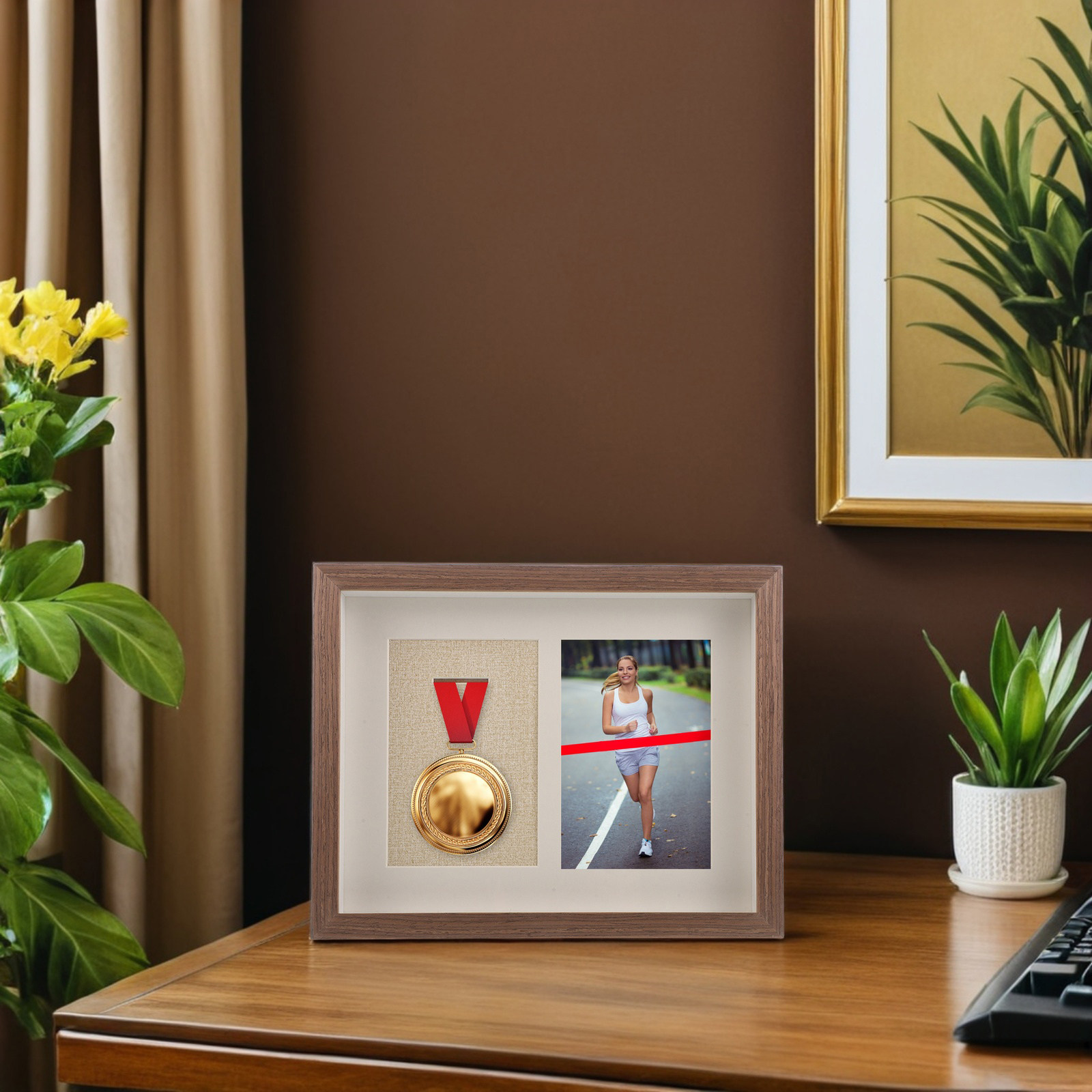 Frame Display Wood - Drewniana ramka do ekspozycji medali, 10