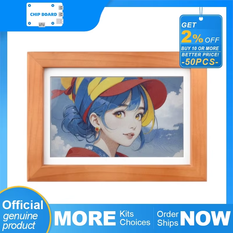 Frame Display Wood - Waveshare ESP32-S3 PhotoPainter: 7,3-calowy wyświetlacz E-Paper