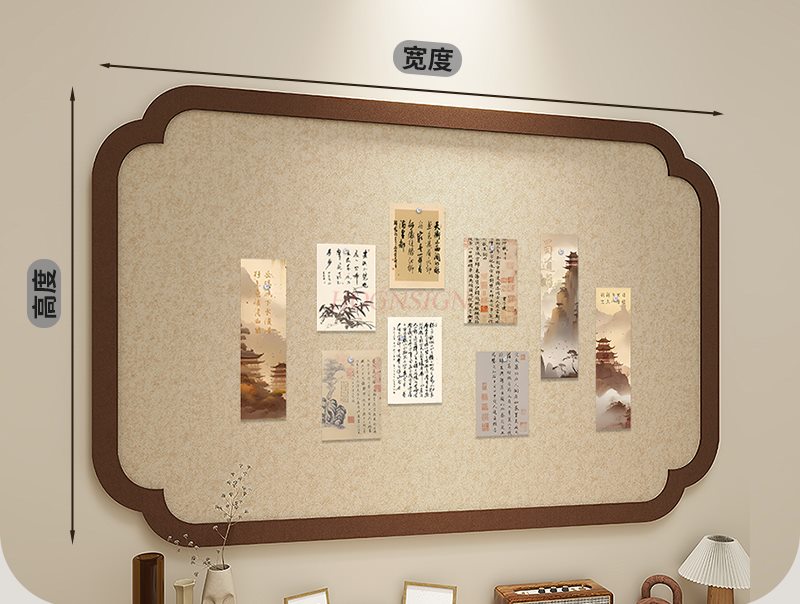 Frame Display Wood - 1 szt. Tablica filcowa w stylu