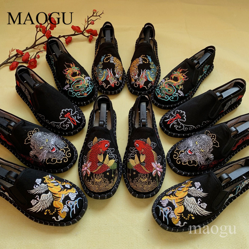 Embroidery Print - Unisexowe wsuwane buty w chińskim stylu