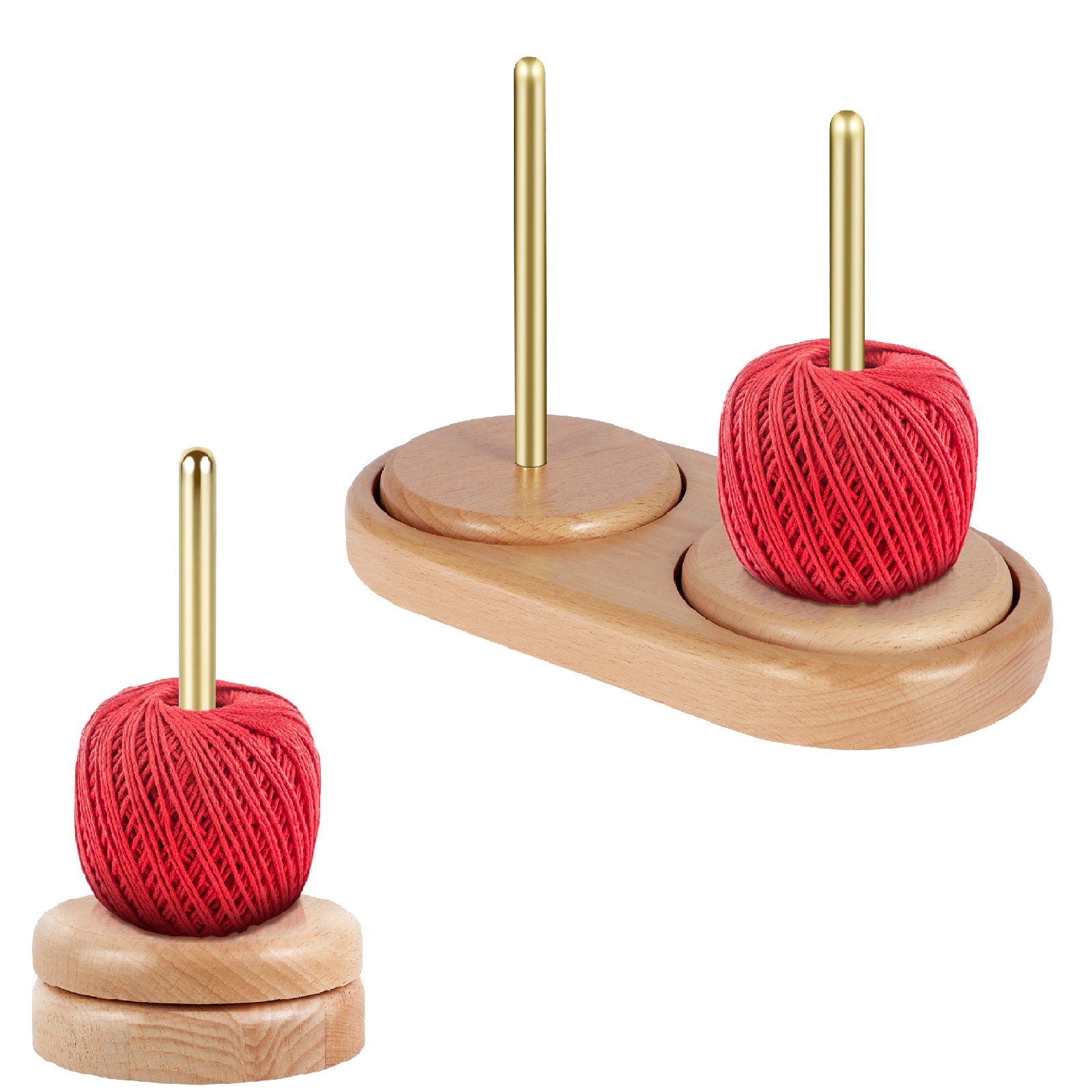Embroidery Yarn - Obrotowy stojak na kłosy włóczki, podajnik