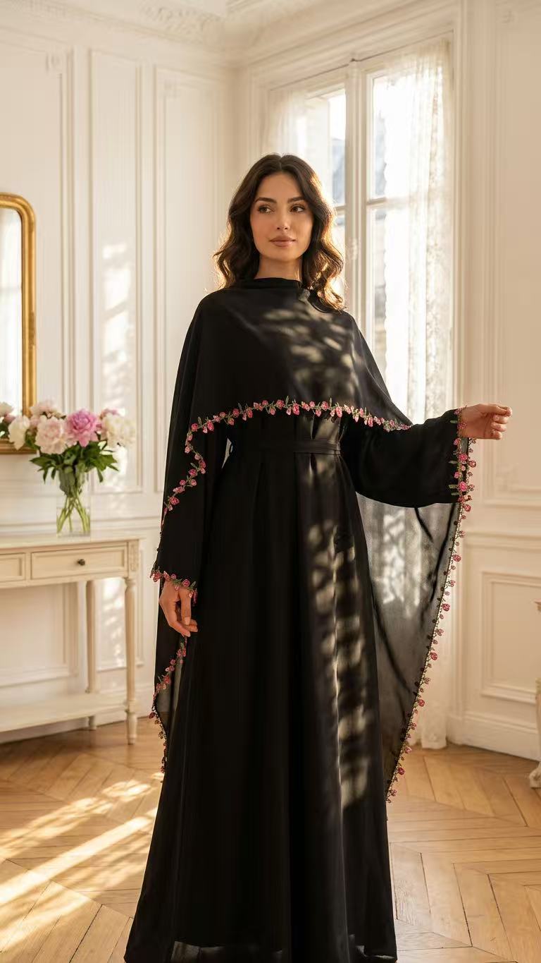 Eleganckie haftowane abaje, su – Embroidery Kebaya recenzja i cena
