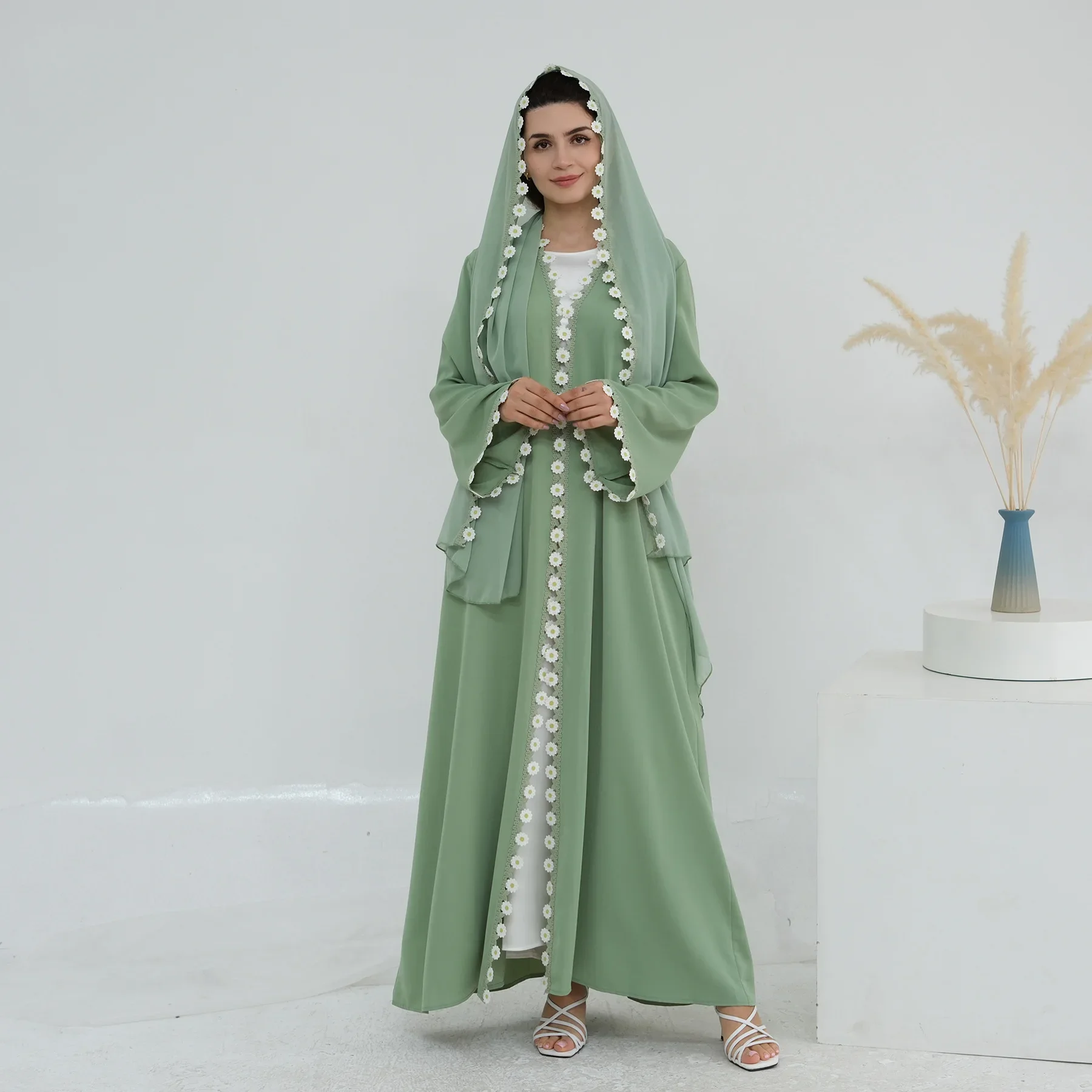 Kwiatowe abaje Dubaj Turcja Ka – Embroidery Kebaya recenzja i cena