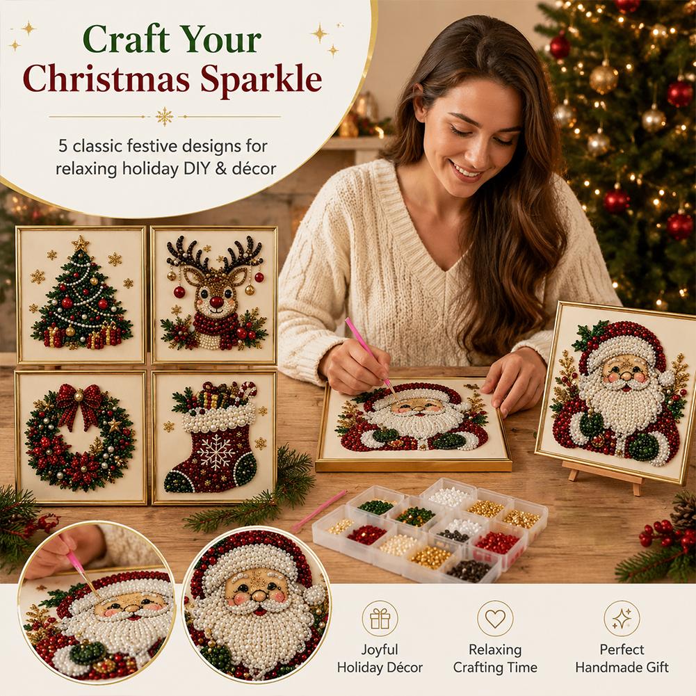 Świąteczny Zestaw DIY z Perłam – Embroidery Wall Art recenzja i cena