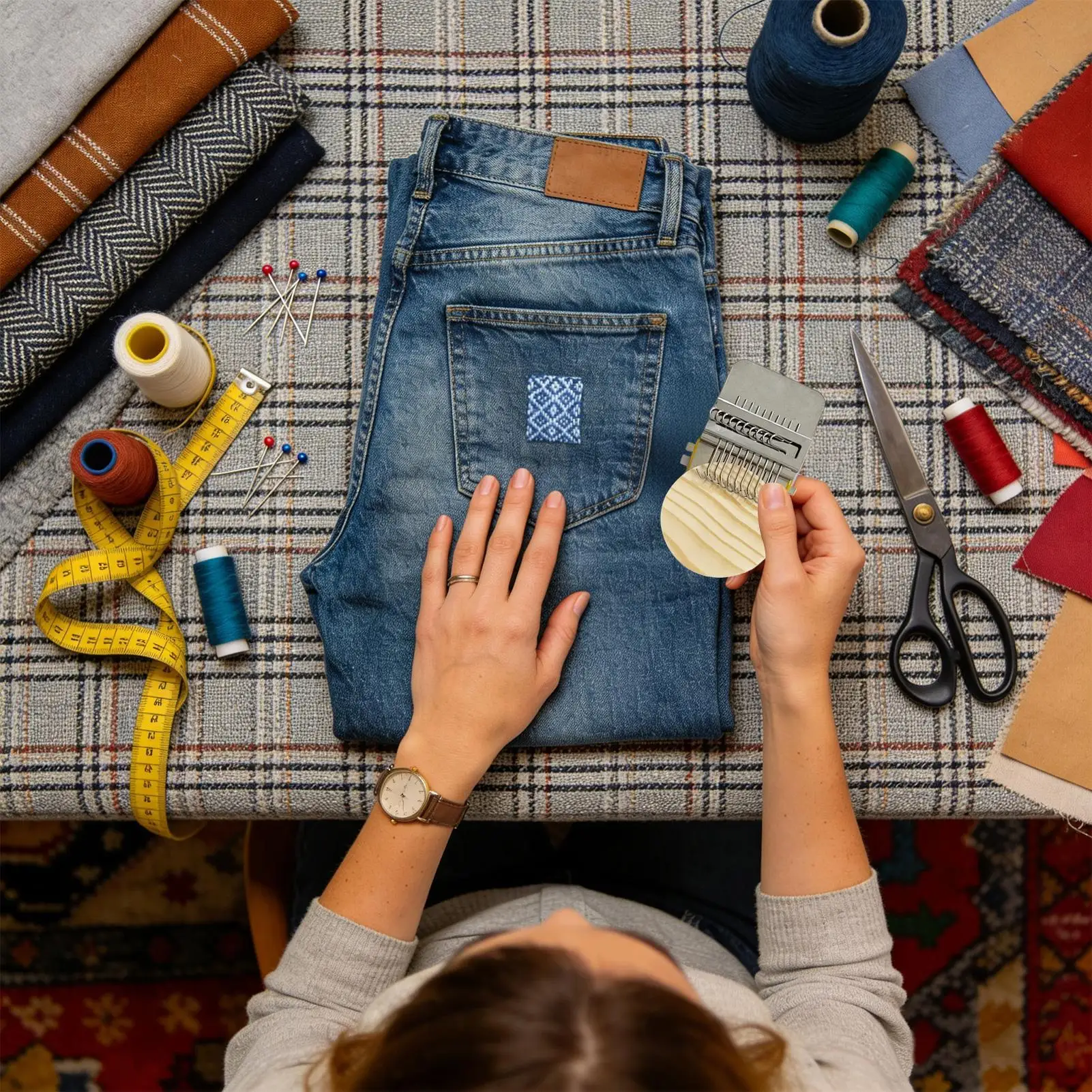 Zestaw do szycia i łatania, na – Embroidery Yarn recenzja i cena