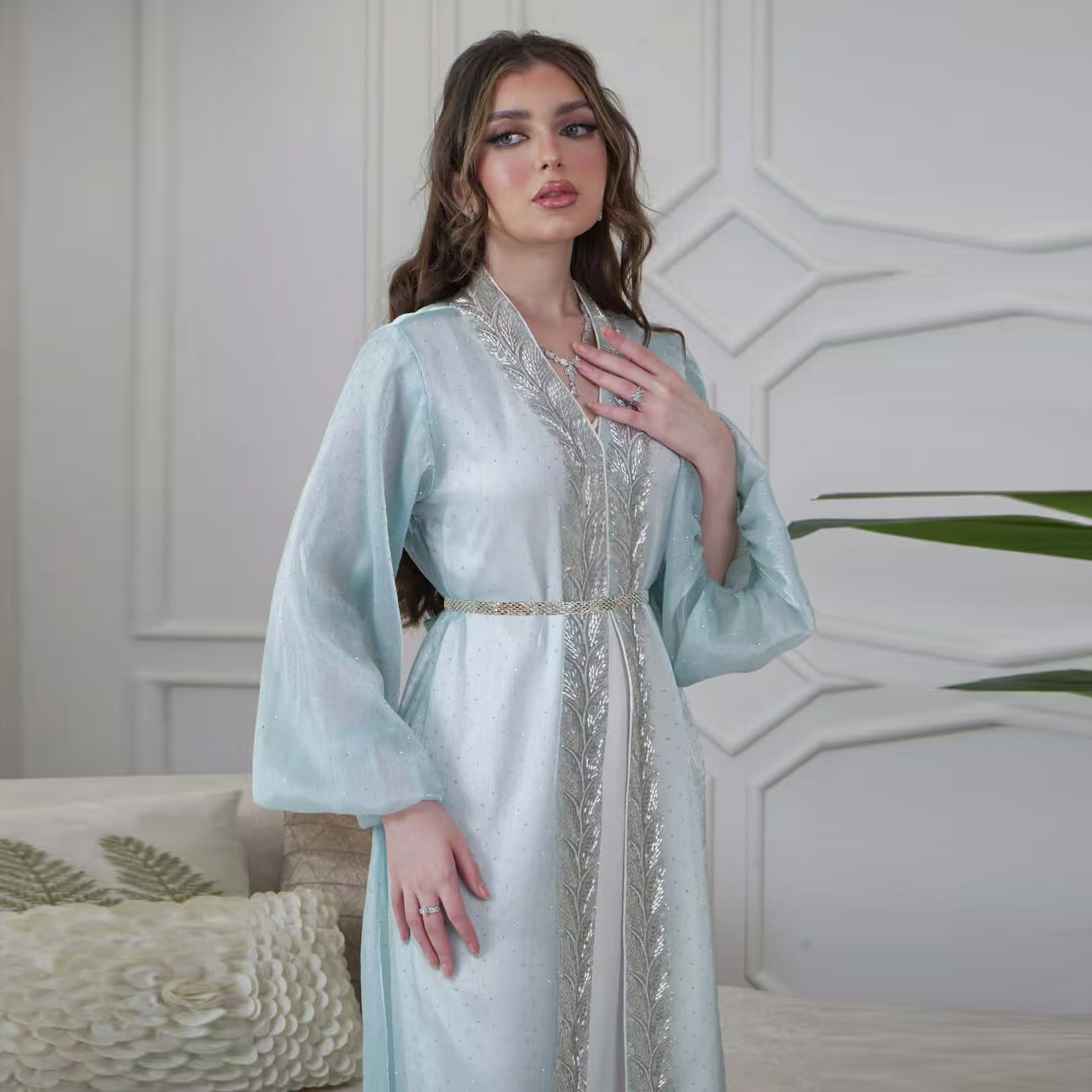 Eid Mubarak Djellaba Kimono Ca – Embroidery Kebaya recenzja i cena