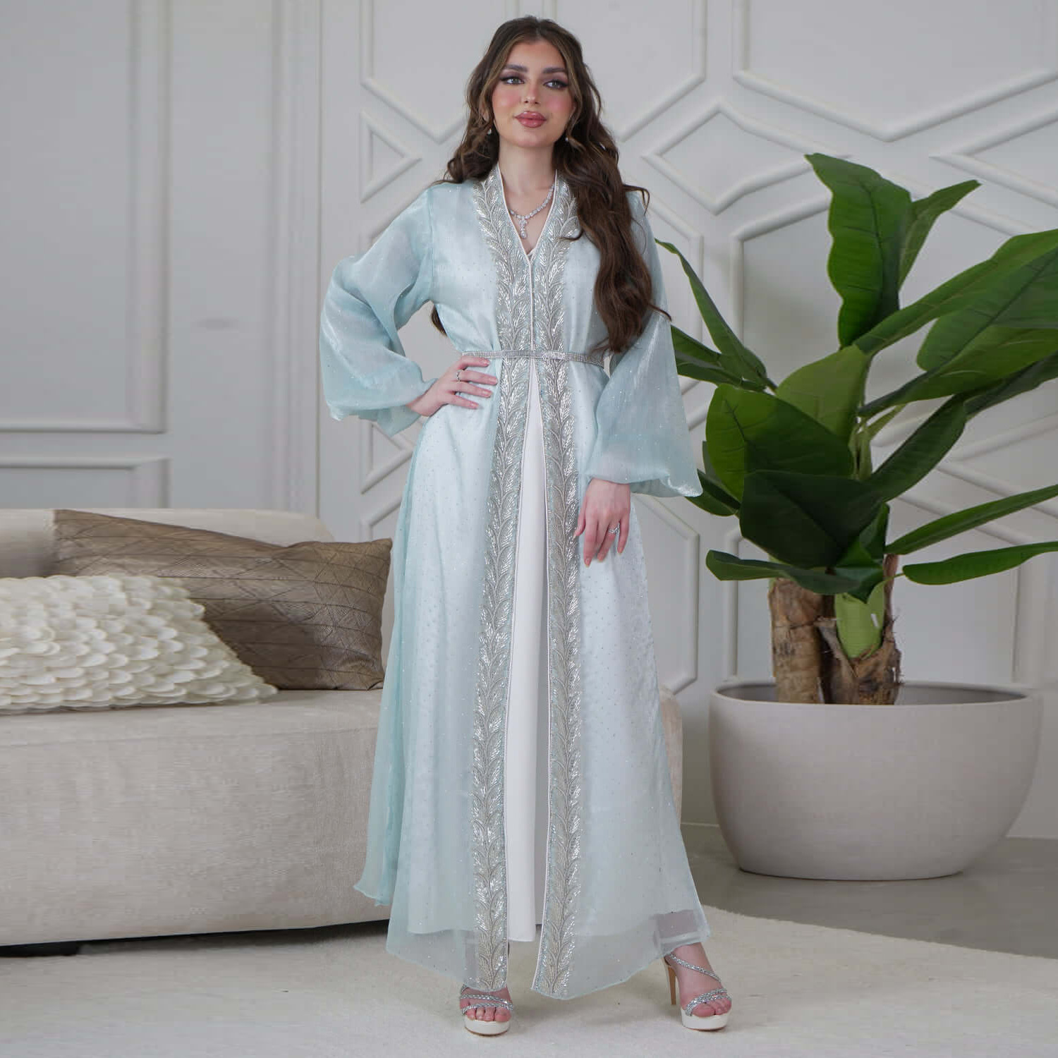 Eid Mubarak Djellaba Kimono Ca – Embroidery Kebaya recenzja i cena