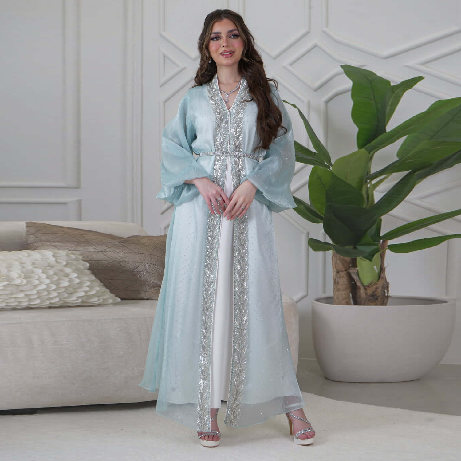 Eid Mubarak Djellaba Kimono Ca – Embroidery Kebaya recenzja i cena
