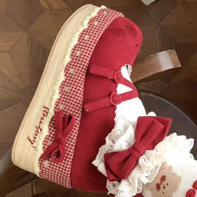 Lolita Szpilki Podwyższające z – Embroidery Print recenzja i cena