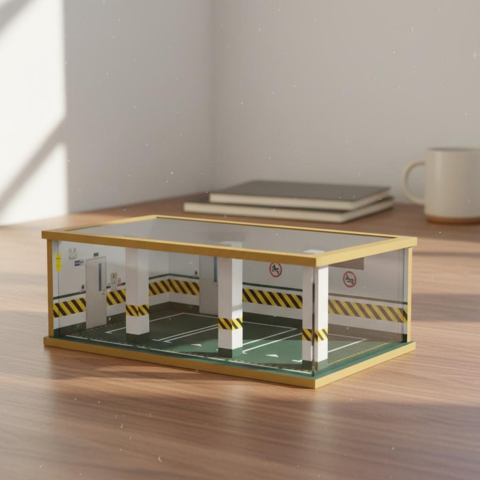 Garaż parkingowy w skali 1:24, – Frame Display Wood recenzja i cena