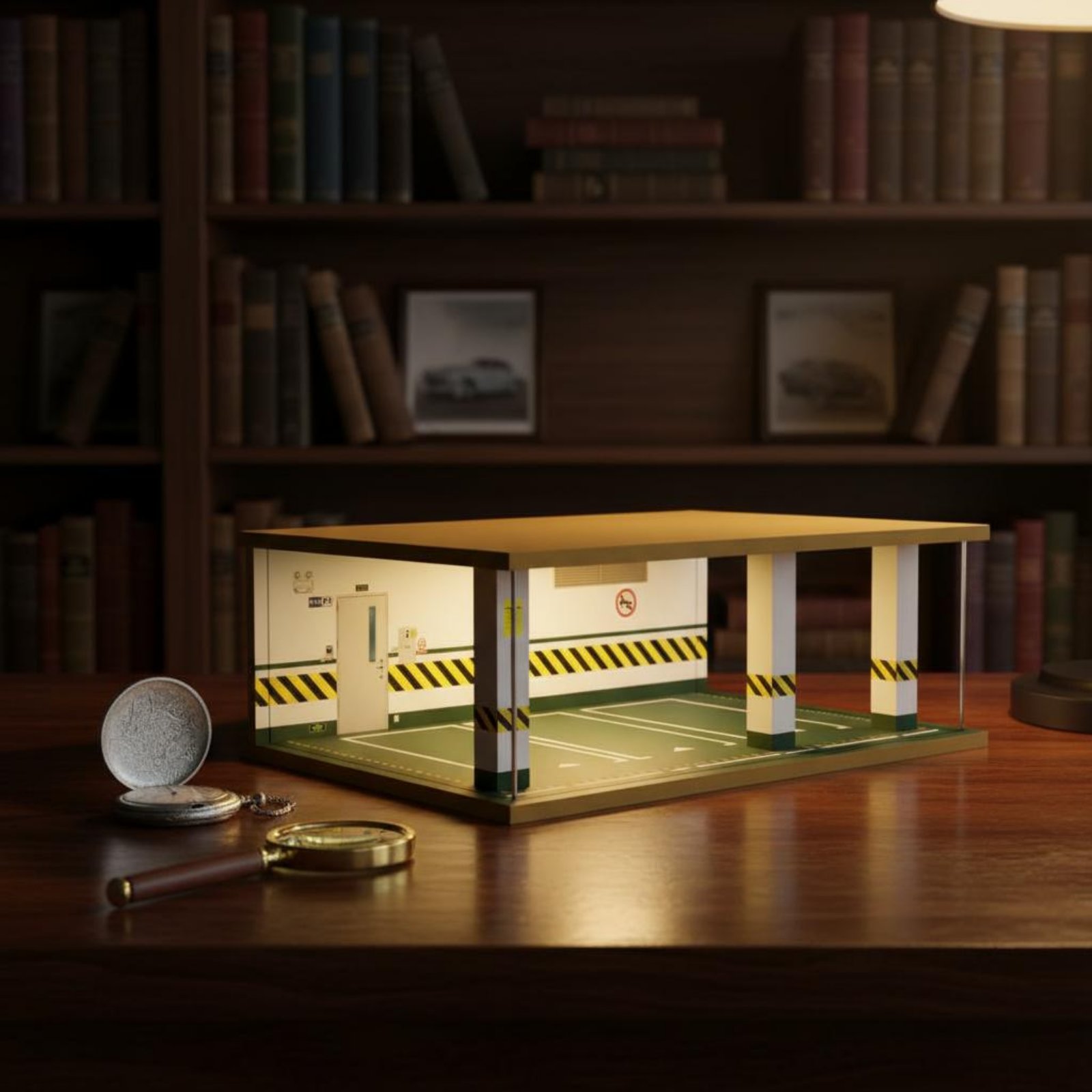 Garaż parkingowy w skali 1:24, – Frame Display Wood recenzja i cena