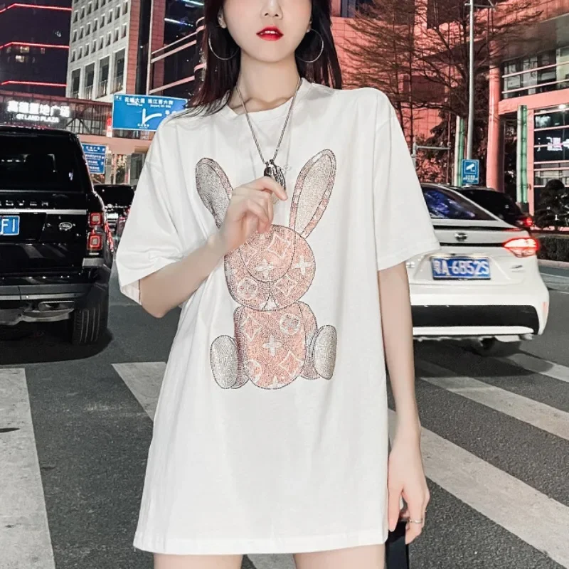 Damska letnia koszulka na co d – Embroidery Print recenzja i cena