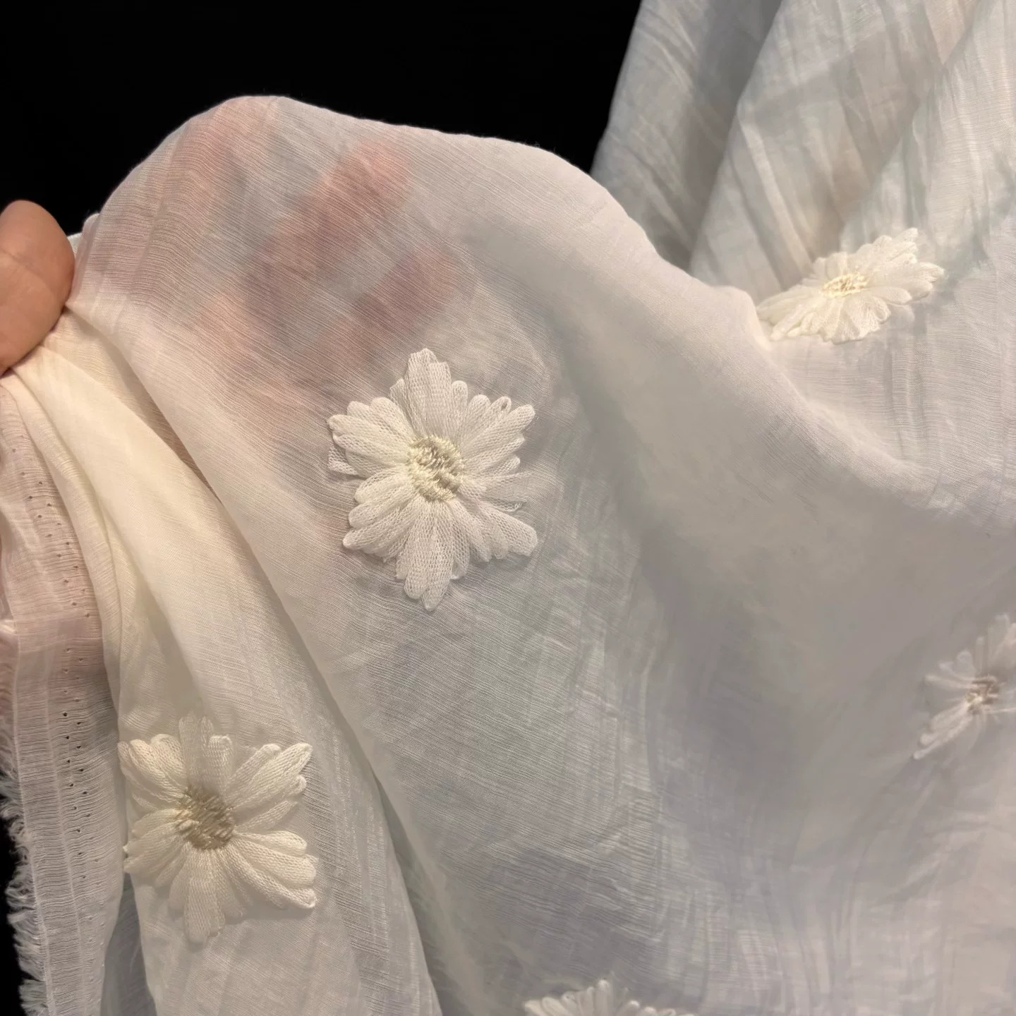 1 jard tkaniny szyfonowej z mi – Embroidery Yarn recenzja i cena