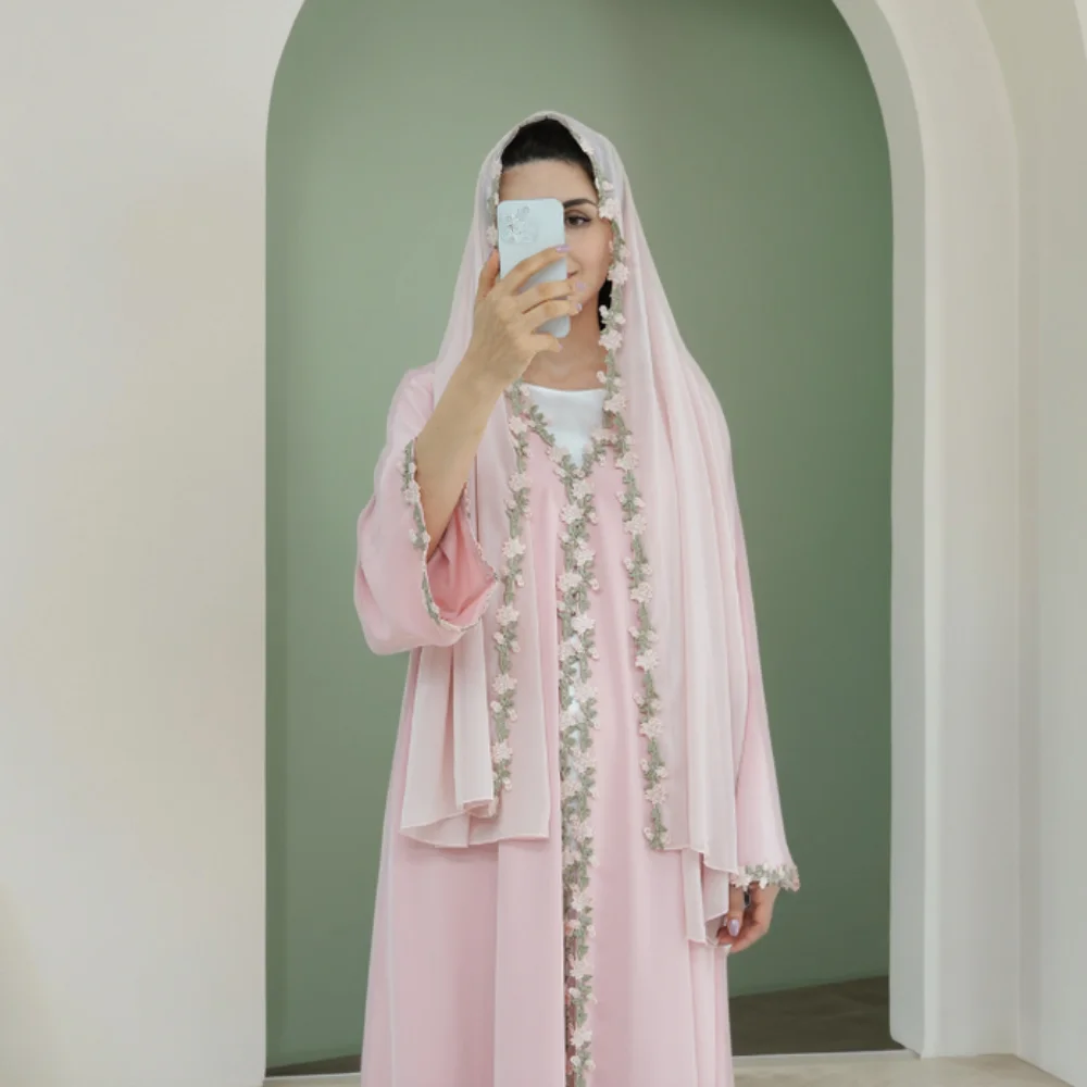 Dubaj Open Abaya Muzułmańska S – Embroidery Kebaya recenzja i cena
