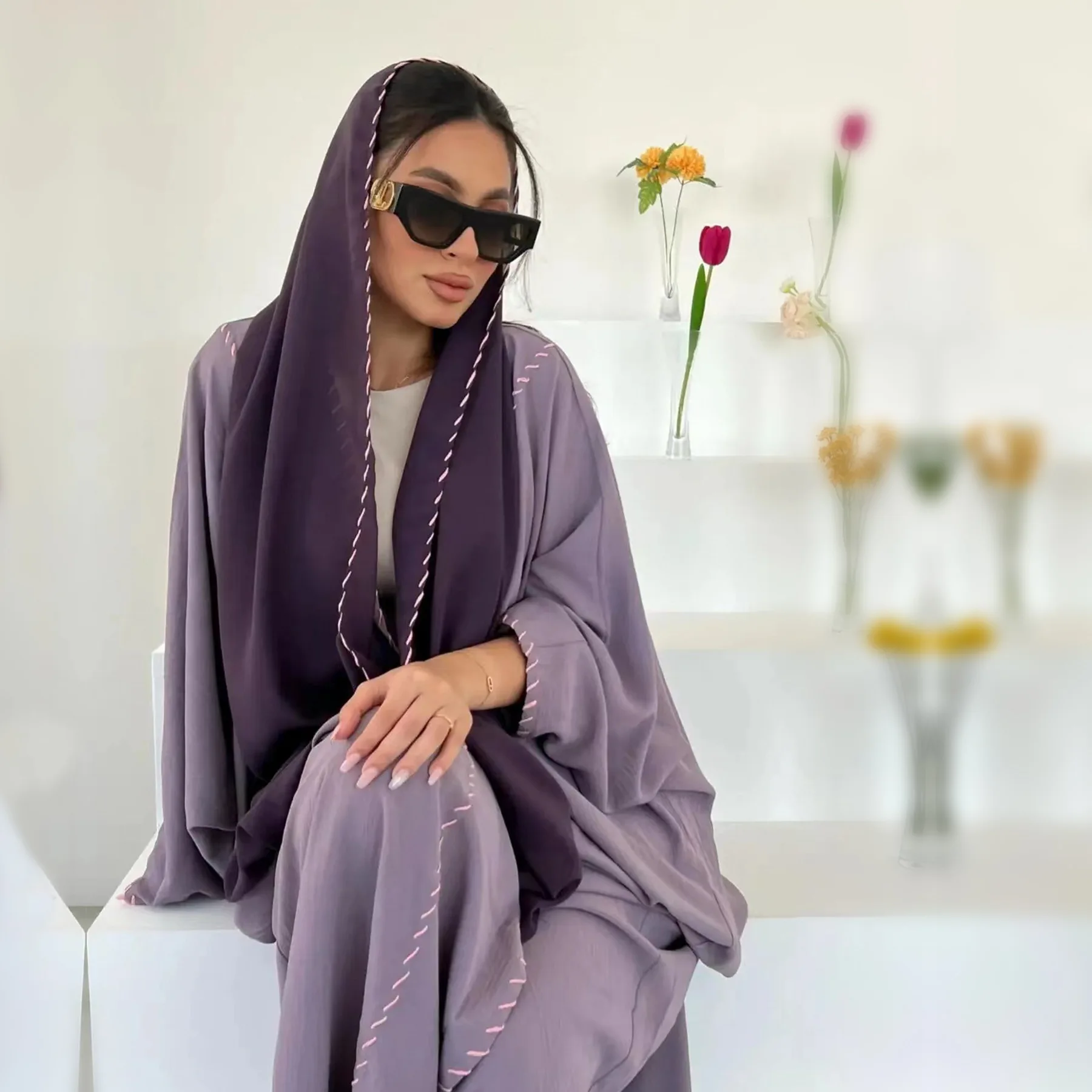 Marokańskie kimono otwarte aba – Embroidery Kebaya recenzja i cena