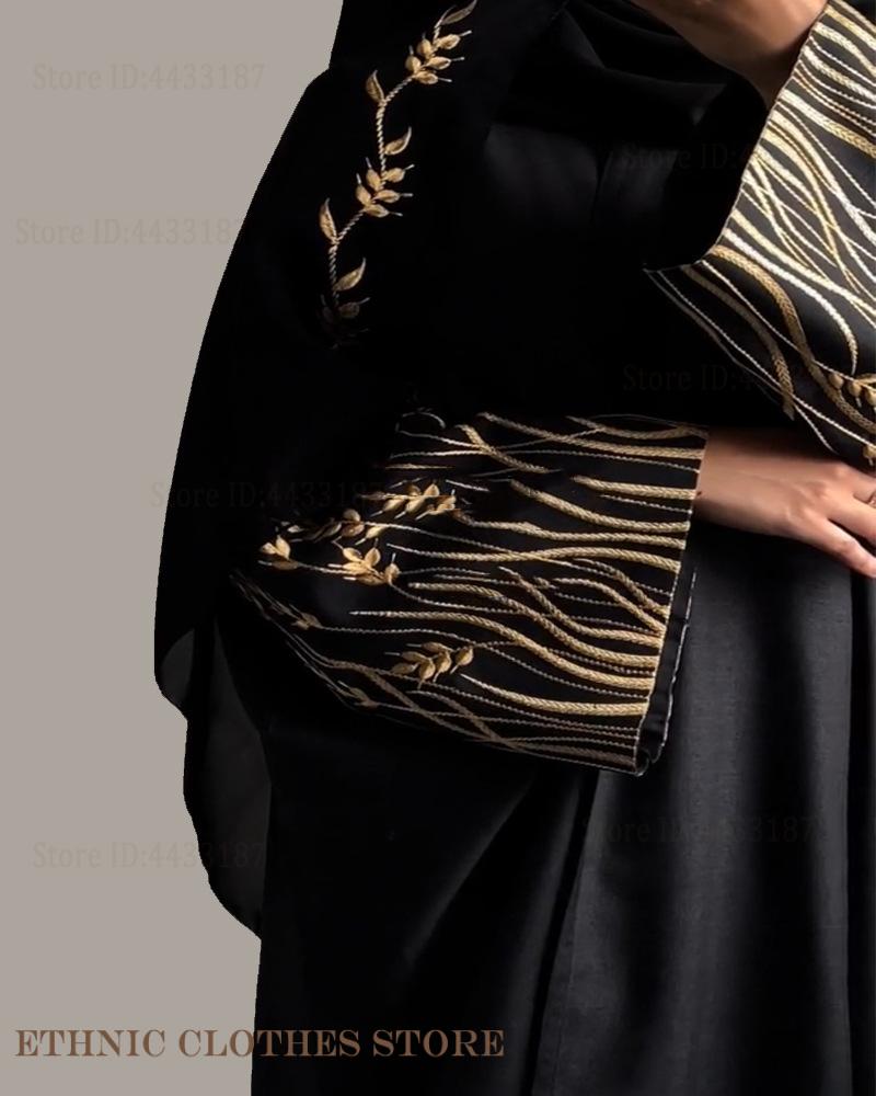 Elegancka czarna abaja z hafte – Embroidery Kebaya recenzja i cena