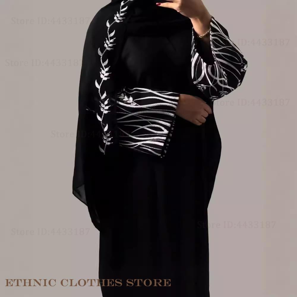 Elegancka czarna abaja z hafte – Embroidery Kebaya recenzja i cena