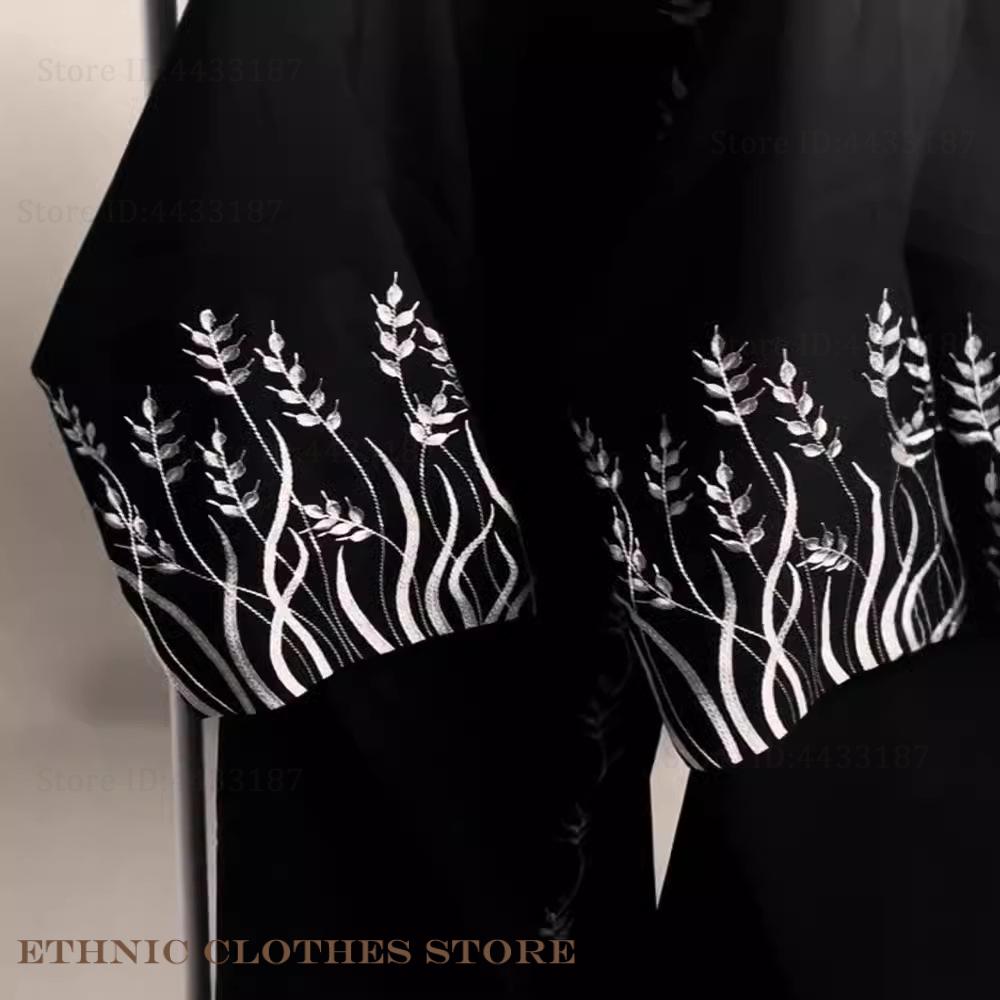 Elegancka czarna abaja z hafte – Embroidery Kebaya recenzja i cena