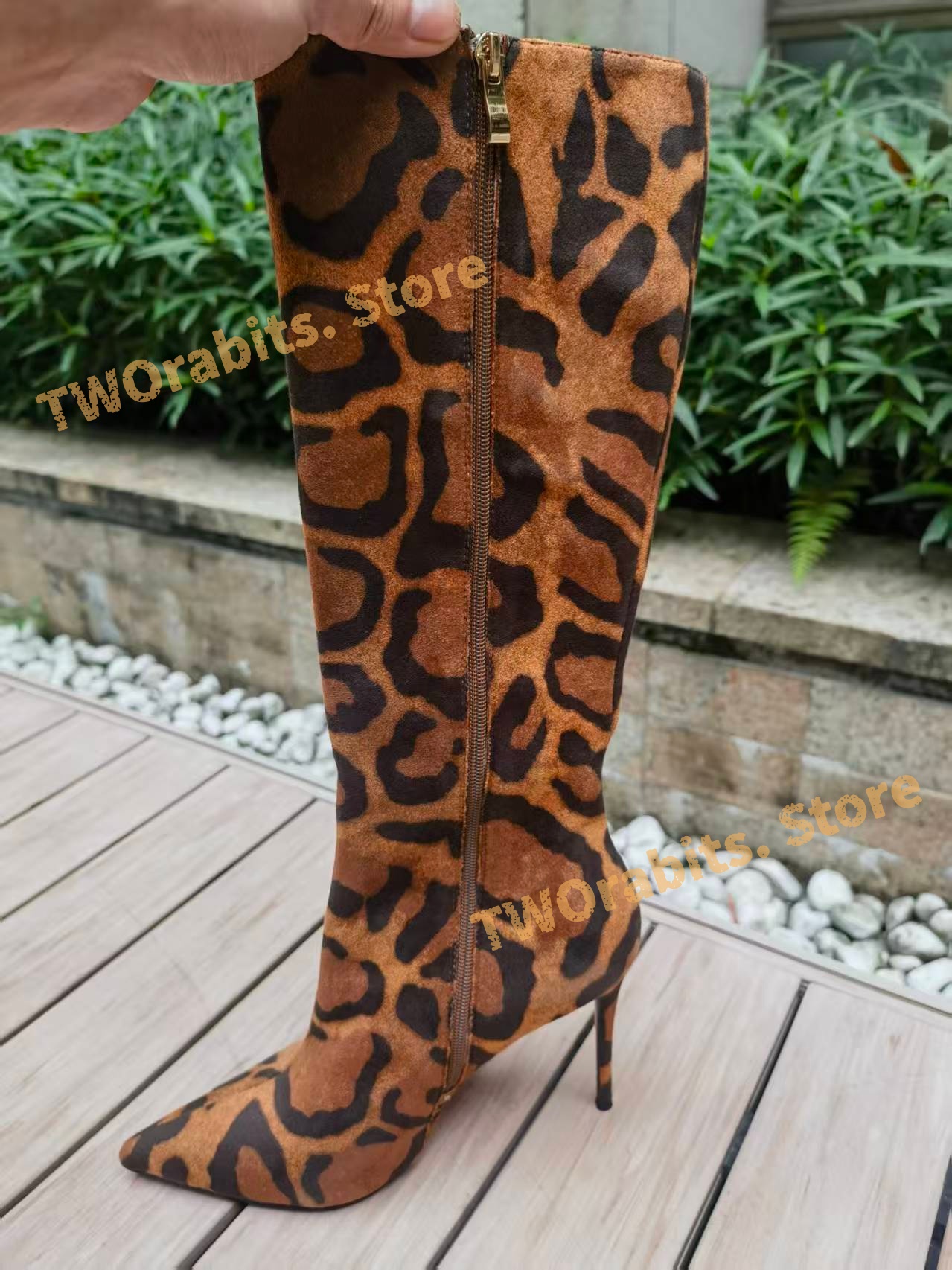 Botki damskie do kolan w pante – Embroidery Print recenzja i cena