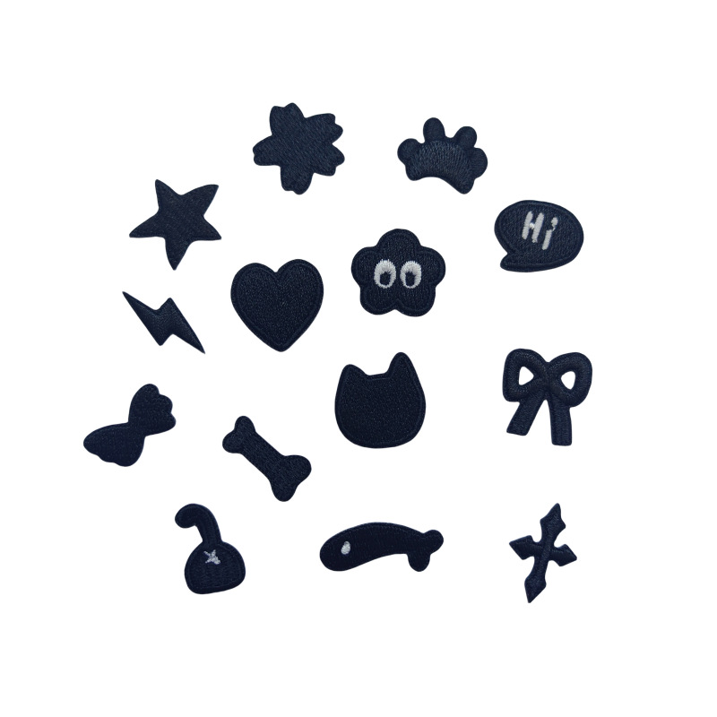 Mini czarne urocze naszywki do – Embroidery On Black Shirt recenzja i cena