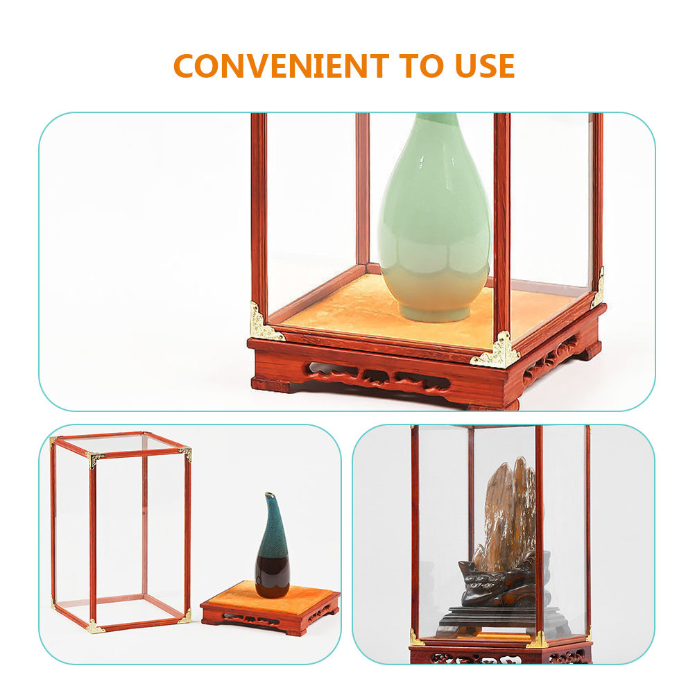Szklana gablotka na Buddę, prz – Frame Display Wood recenzja i cena