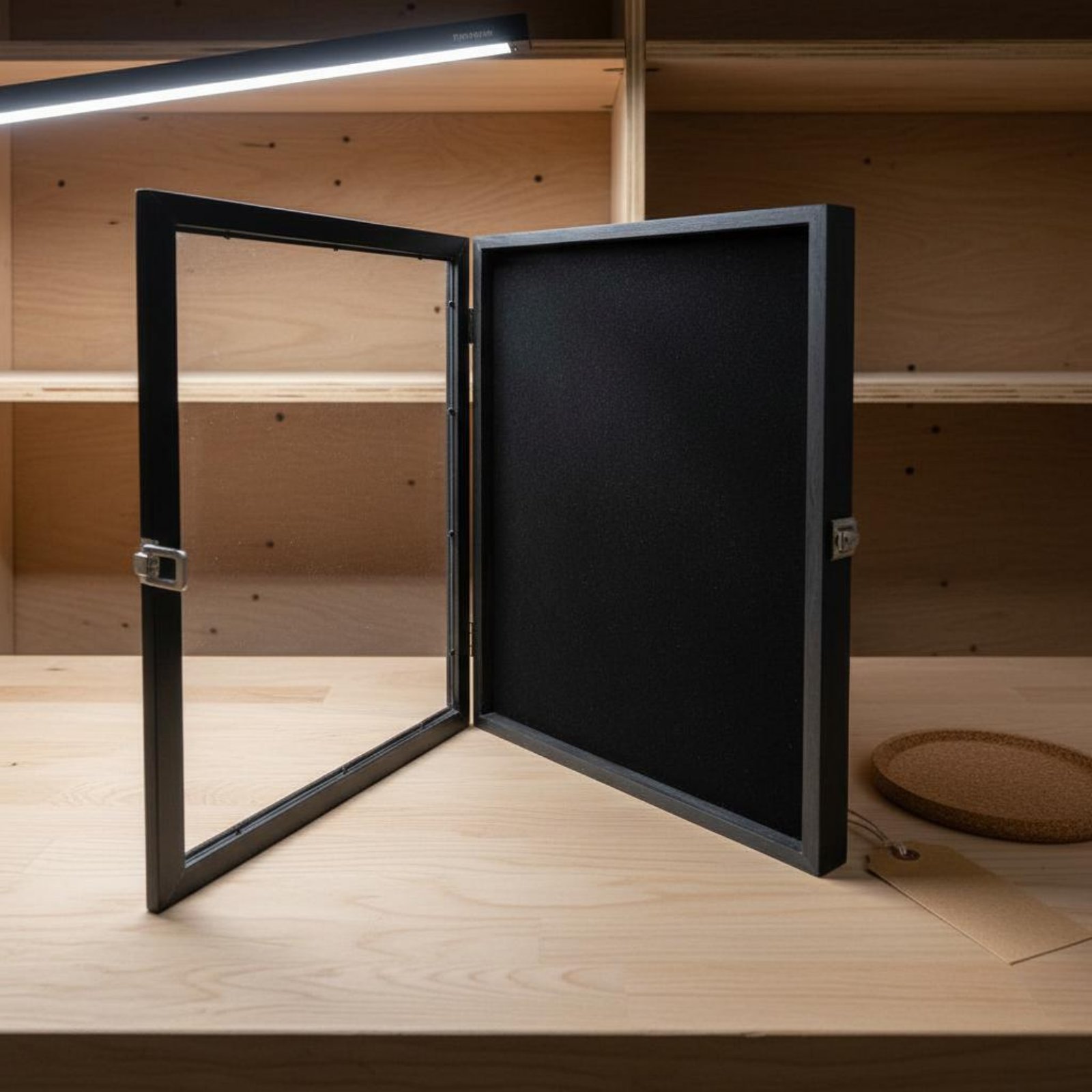 Przezroczysta ramka na odznaki – Frame Display Wood recenzja i cena