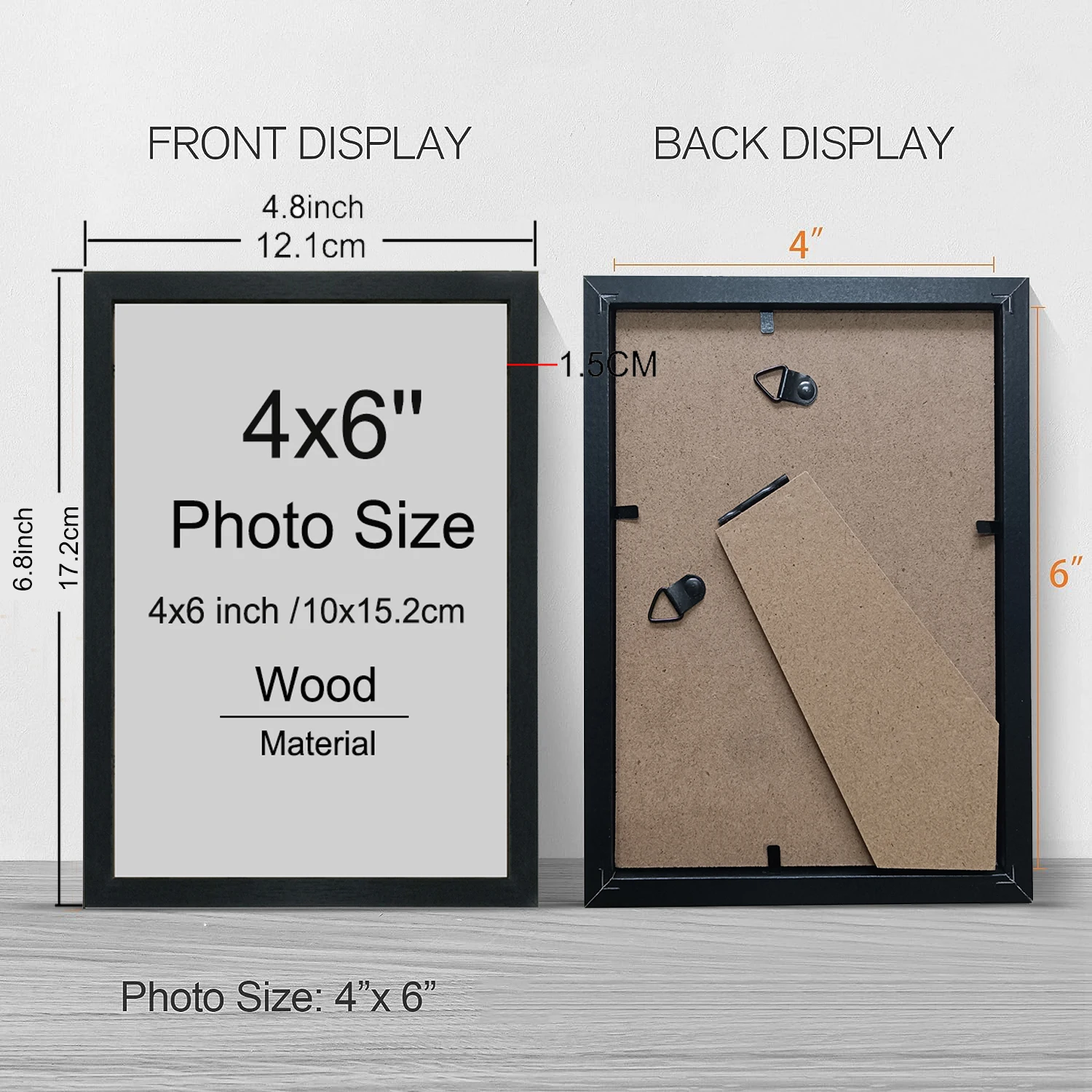 Ramki na zdjęcia 4x6 cali, 14  – Frame Display Wood recenzja i cena