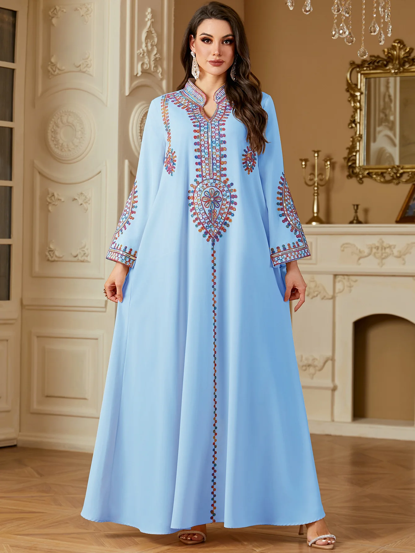Sukienka na Eid z haftem, dams – Embroidery Kebaya recenzja i cena