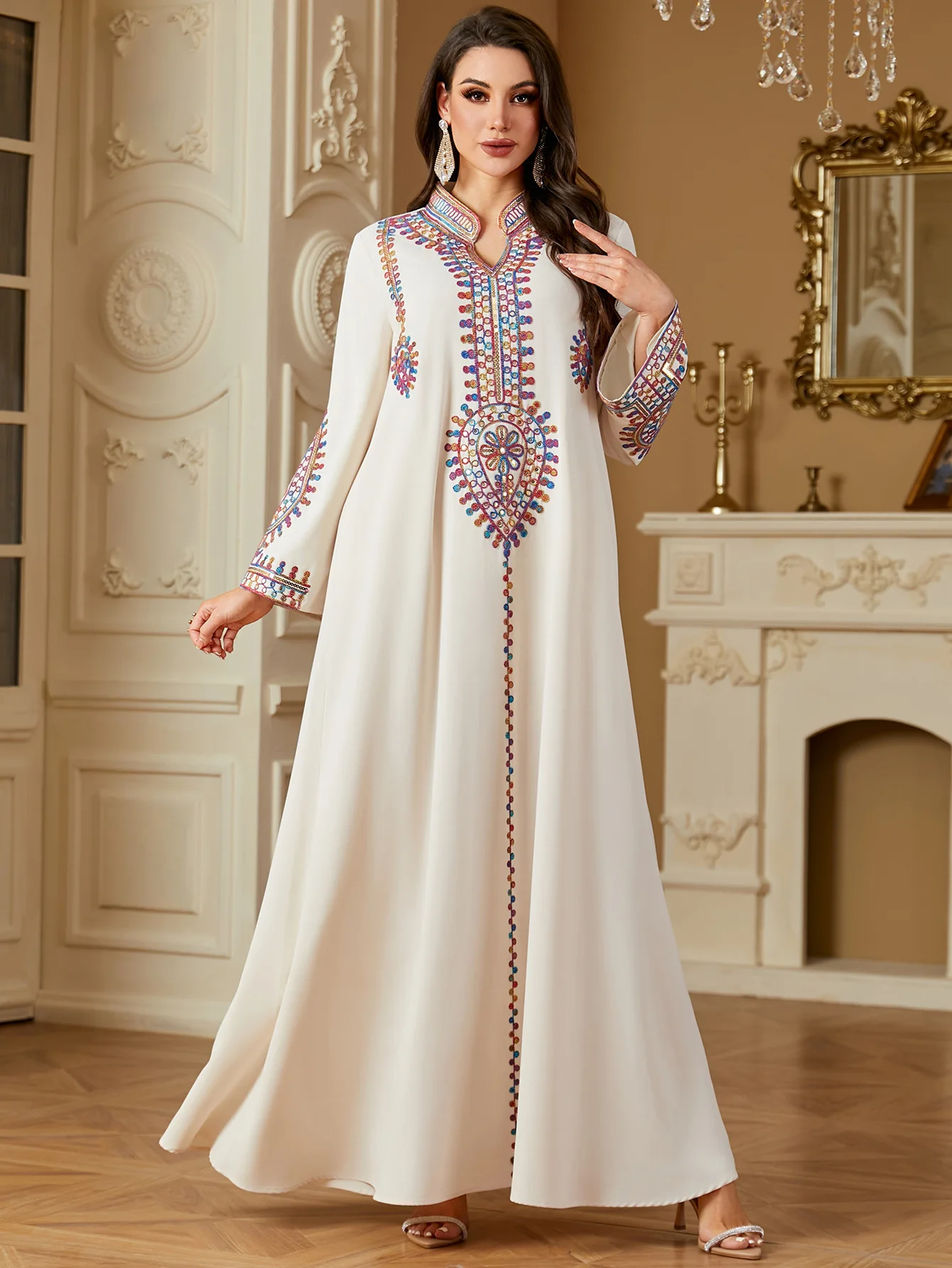 Sukienka na Eid z haftem, dams – Embroidery Kebaya recenzja i cena