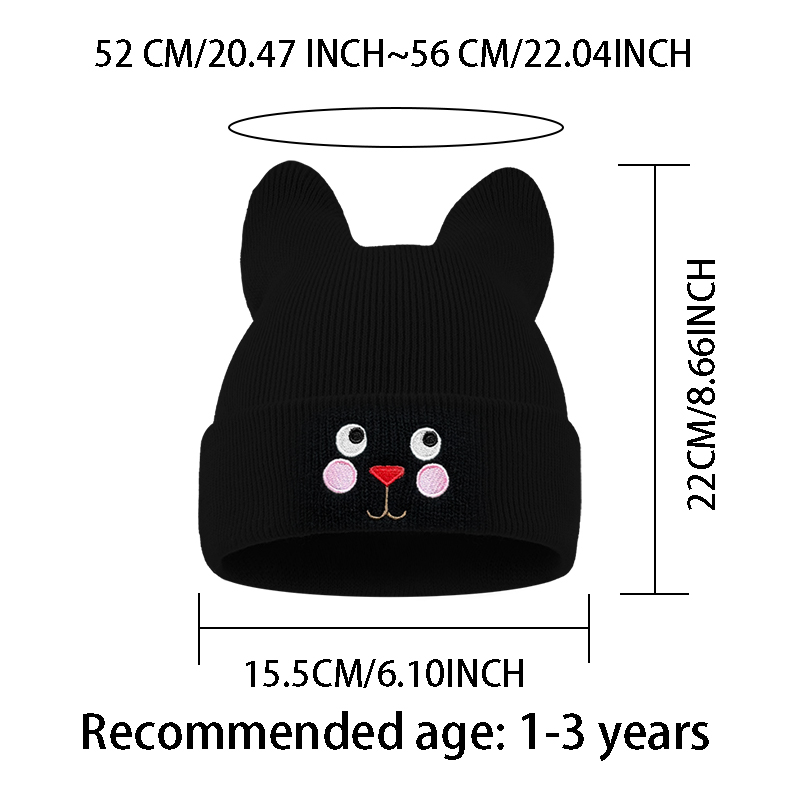 Miękka czapka dziecięca z usza – Embroidery Cat recenzja i cena