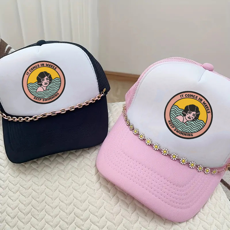 1PC Zachowaj pływanie Dziewczy – Embroidery Hat Machine recenzja i cena