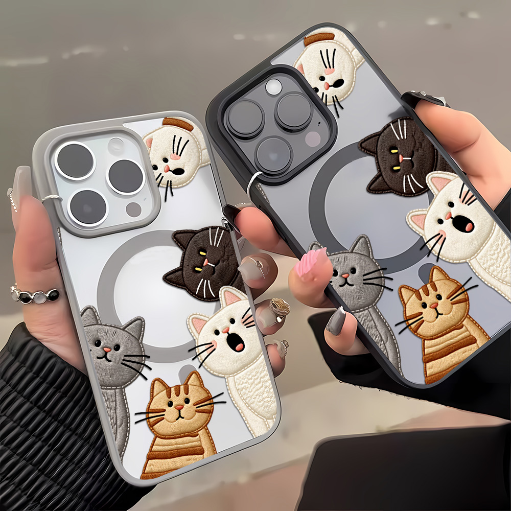 Urocze etui na telefon z imita – Embroidery Cat recenzja i cena