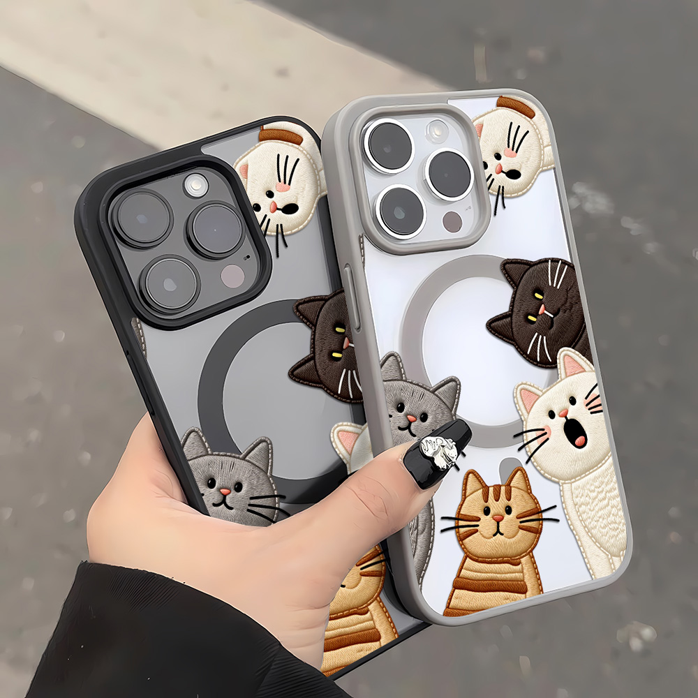 Urocze etui na telefon z imita – Embroidery Cat recenzja i cena
