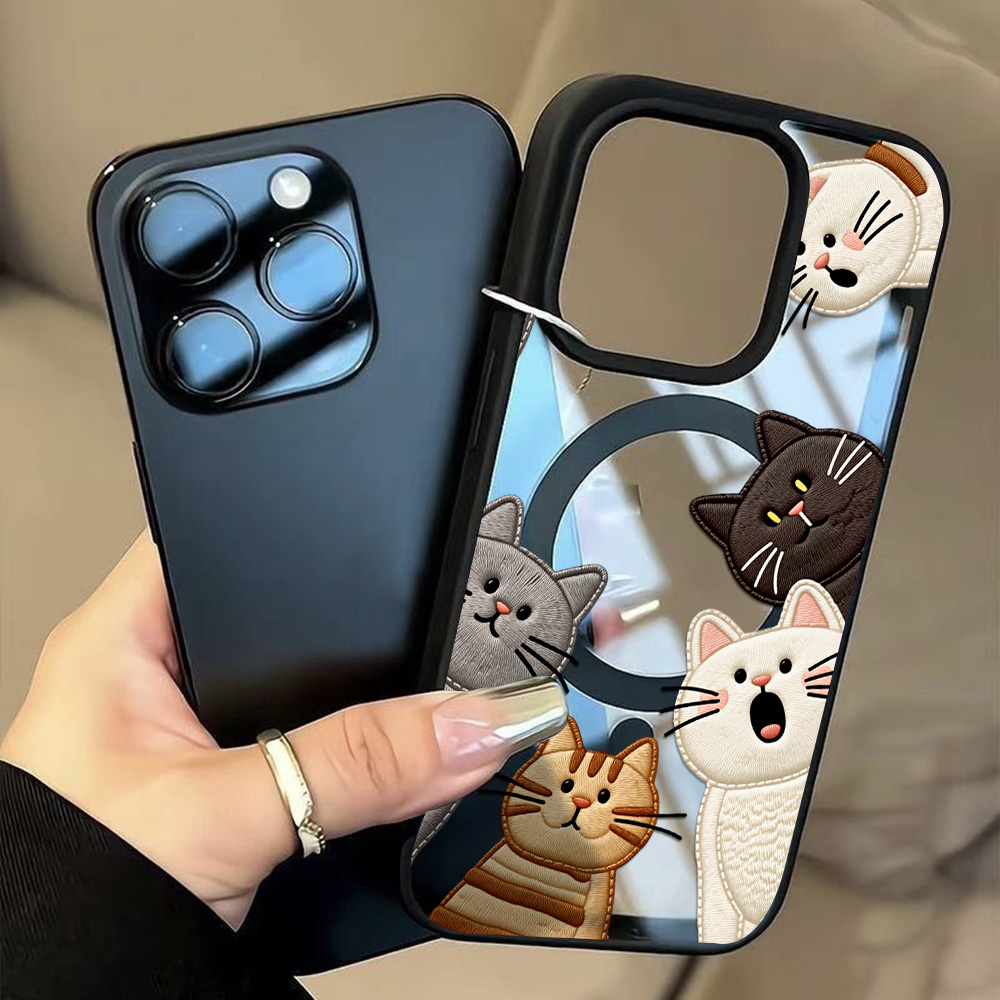 Urocze etui na telefon z imita – Embroidery Cat recenzja i cena